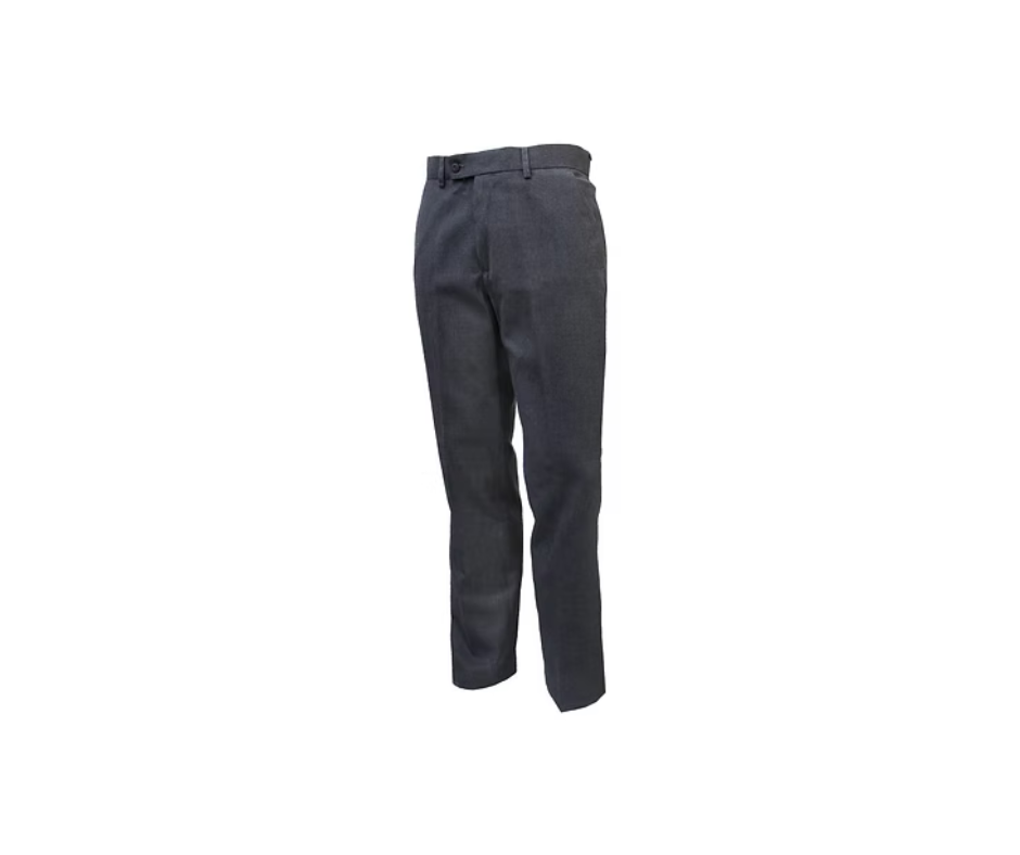 Boys Secondary School Grey Slim Fit Pants