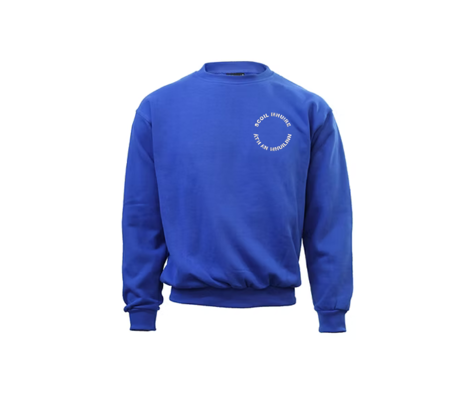 Milford Royal Blue Round Neck Fleece Top