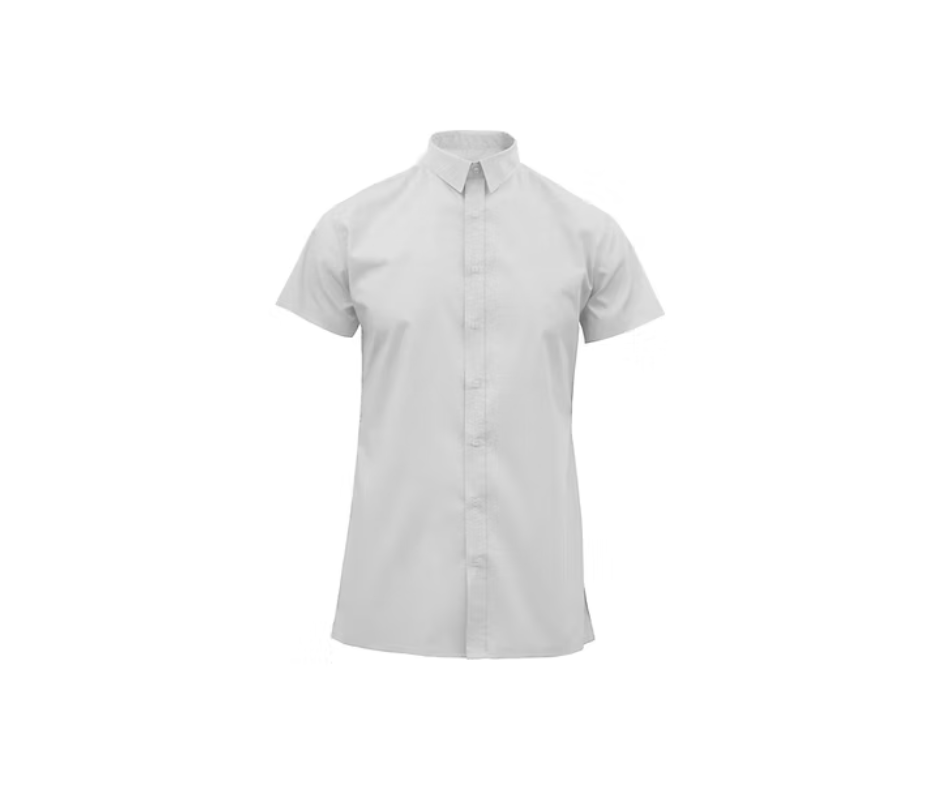Boys Secondary School Short Sleeve White Shirt