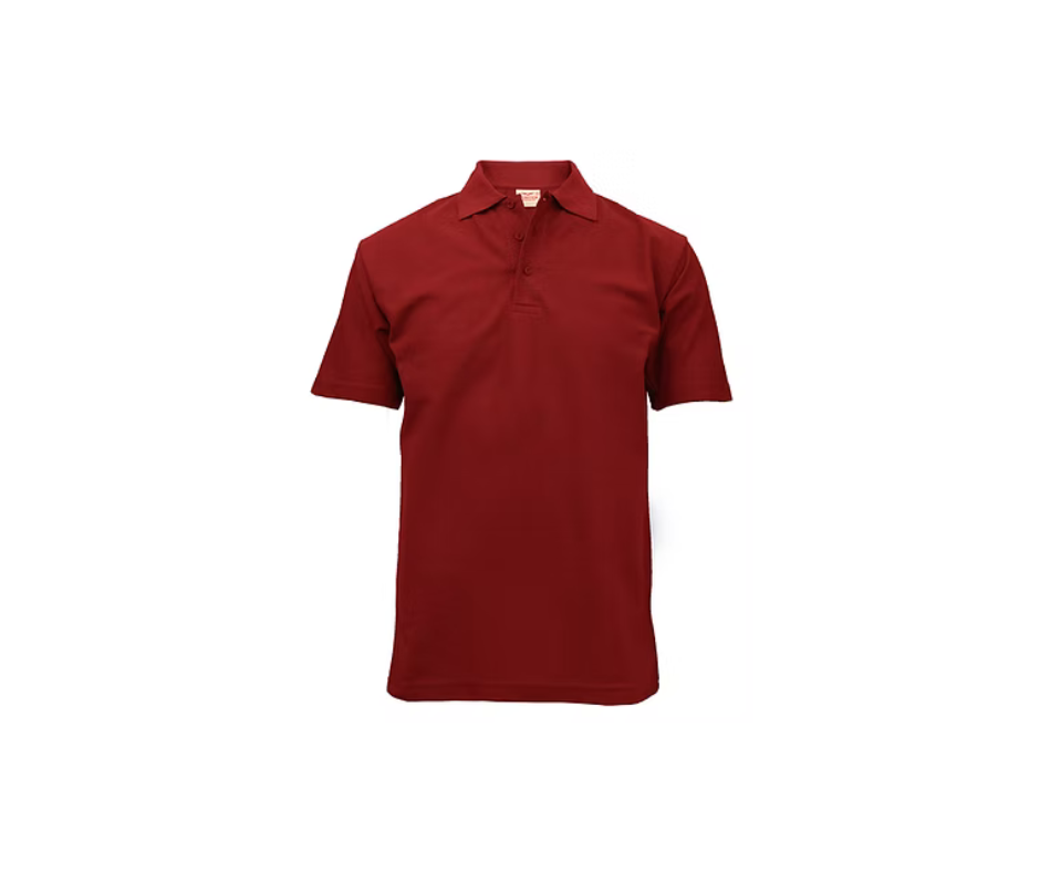 Hunter Red Polo School Shirt