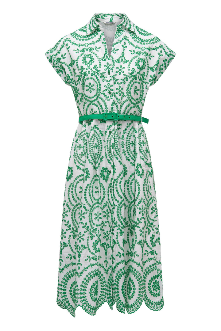 Salsa Shirt Dress with Embroidery