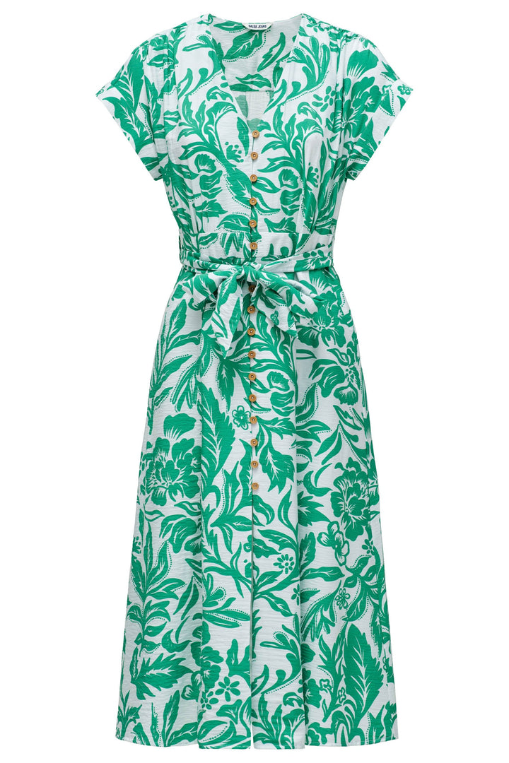 Salsa Midi Printed Shirt Dress
