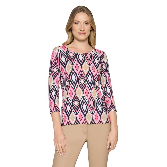 Betty Barclay Round Neck Print Top