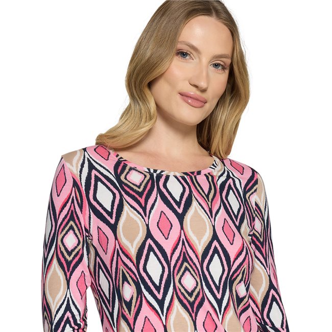 Betty Barclay Round Neck Print Top