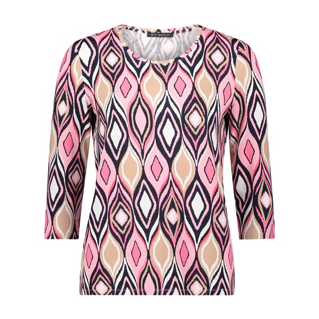 Betty Barclay Round Neck Print Top