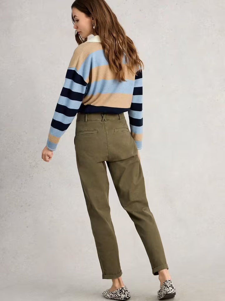 White Stuff Twister Chino Ankle Length Trousers
