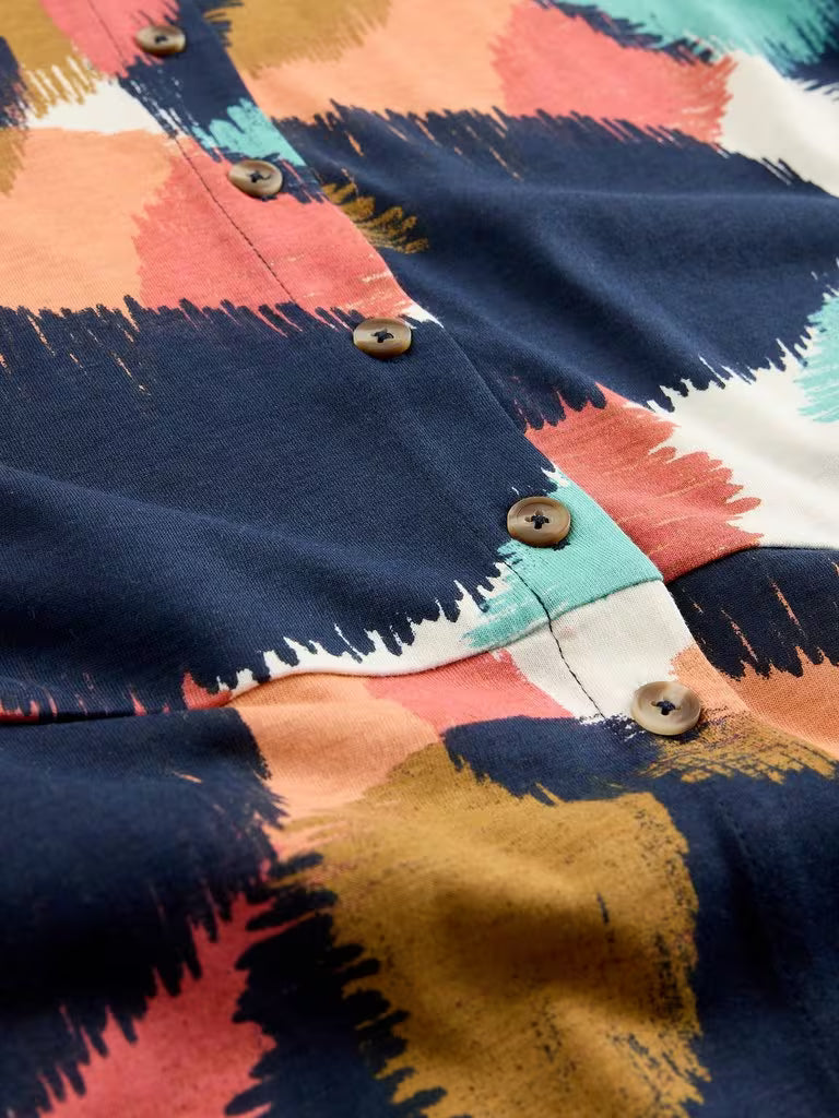 White Stuff Rua Jersey Collared Shirt Dress