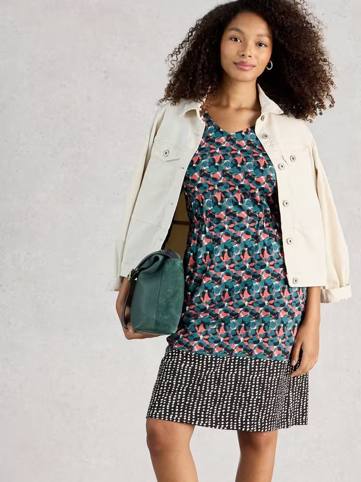 White Stuff Talle V Neck Jersey Dress