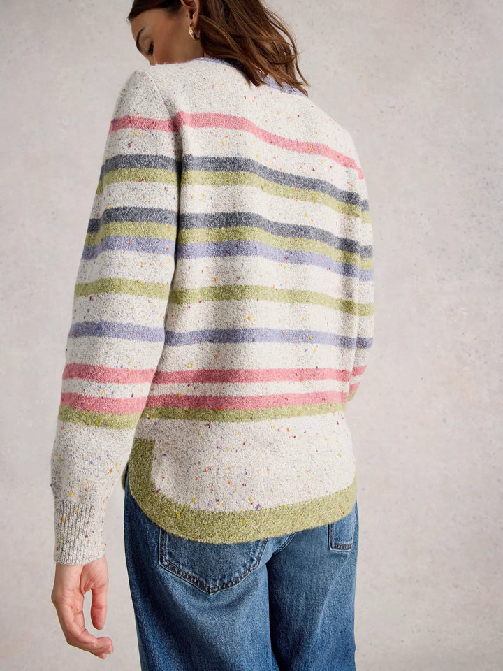 White Stuff Talia Nep Stripe Jumper