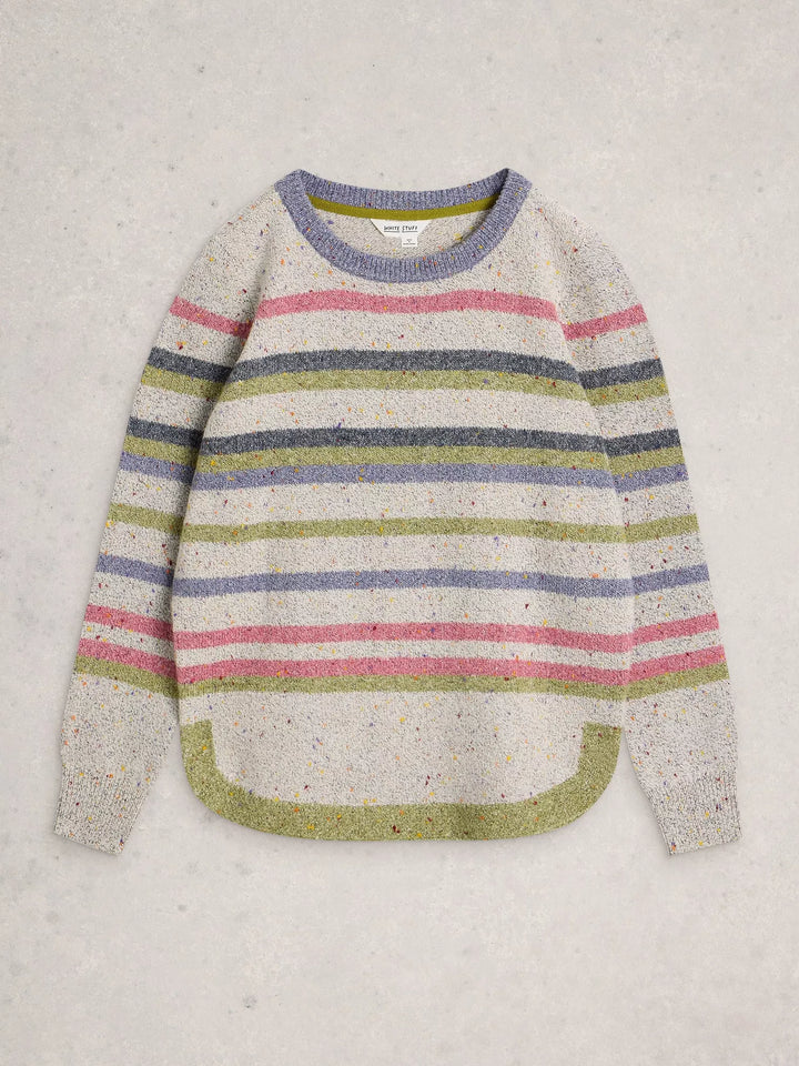 White Stuff Talia Nep Stripe Jumper