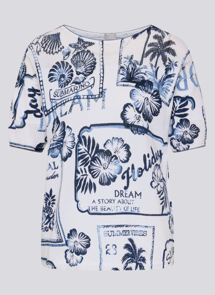 Rabe Knit Top with Summer all over print