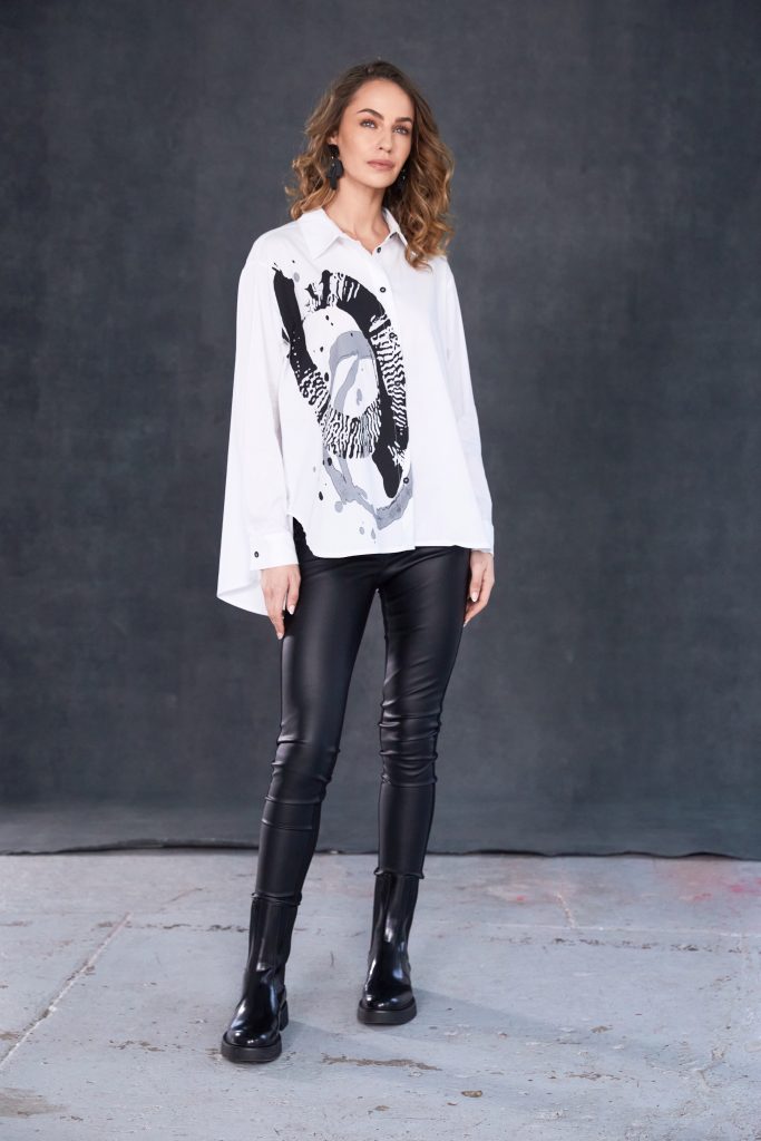 Naya Leatherette and Jersey Leggin