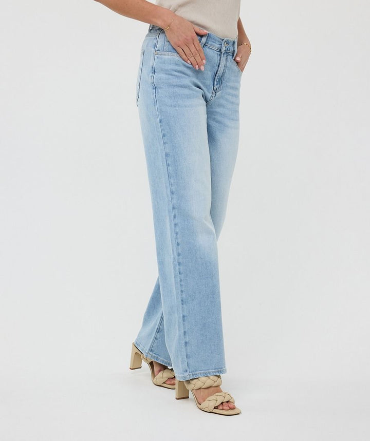 Esqualo Trousers Wide Ladies Jeans Stretch
