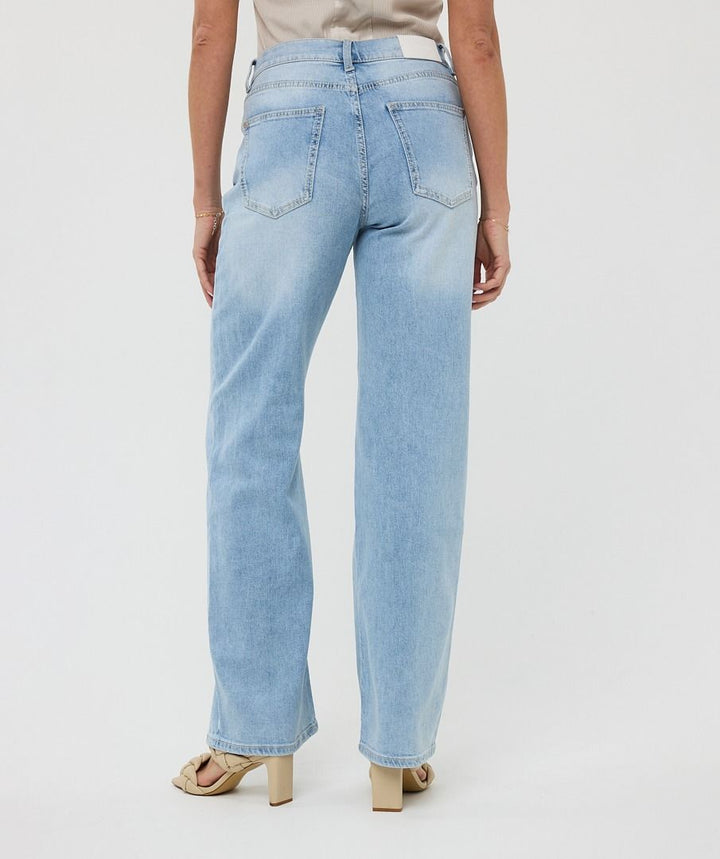 Esqualo Trousers Wide Ladies Jeans Stretch
