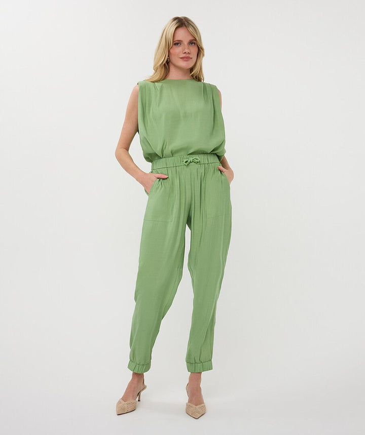 Esqualo Trousers crinkle Modal