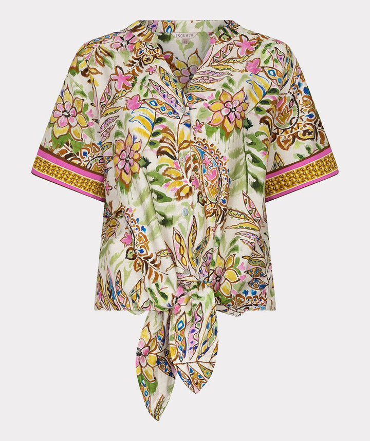 Esqualo Blouse knot Jumgle Print