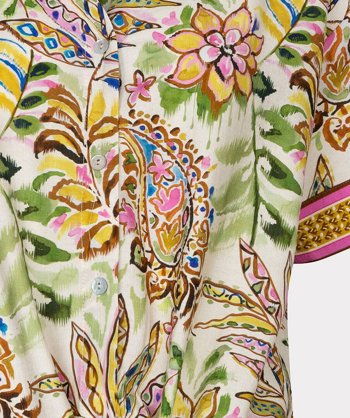 Esqualo Blouse knot Jumgle Print