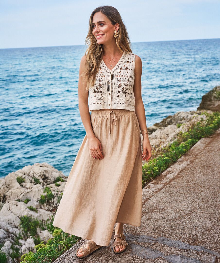 Esqualo Skirt Crinkle