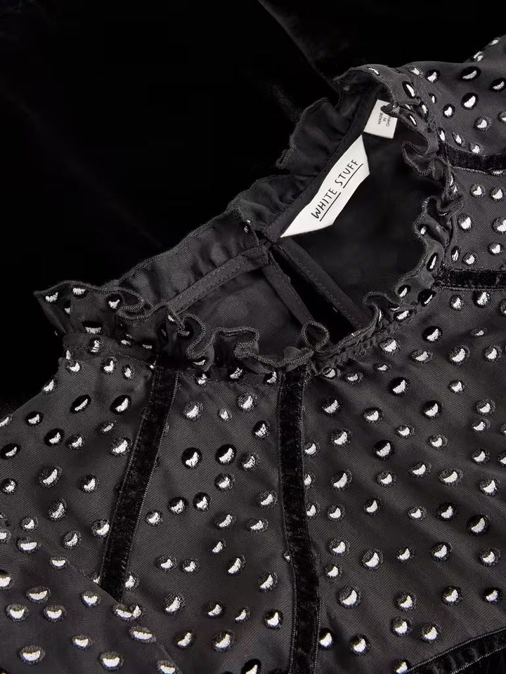 White Stuff Lexi Velvet Top